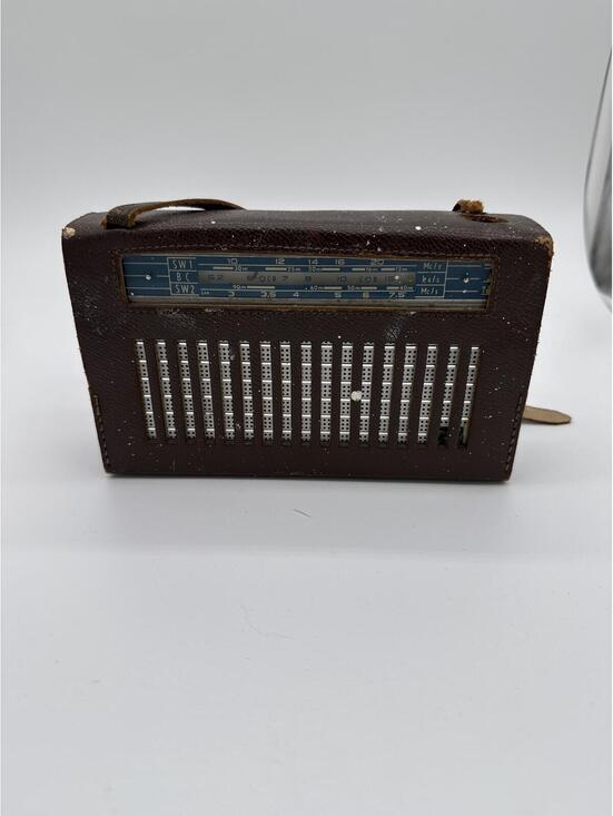 Philips Other - Vintage Philips L1X15T Transistor Radio - 1960s Portable 3-Band SW/BC - Leather